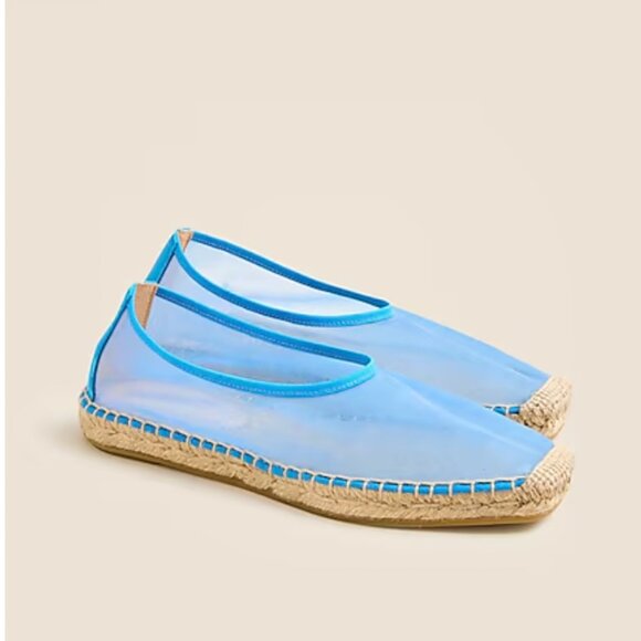 Made-in-Spain espadrille flats in mesh - Picture 1 of 1